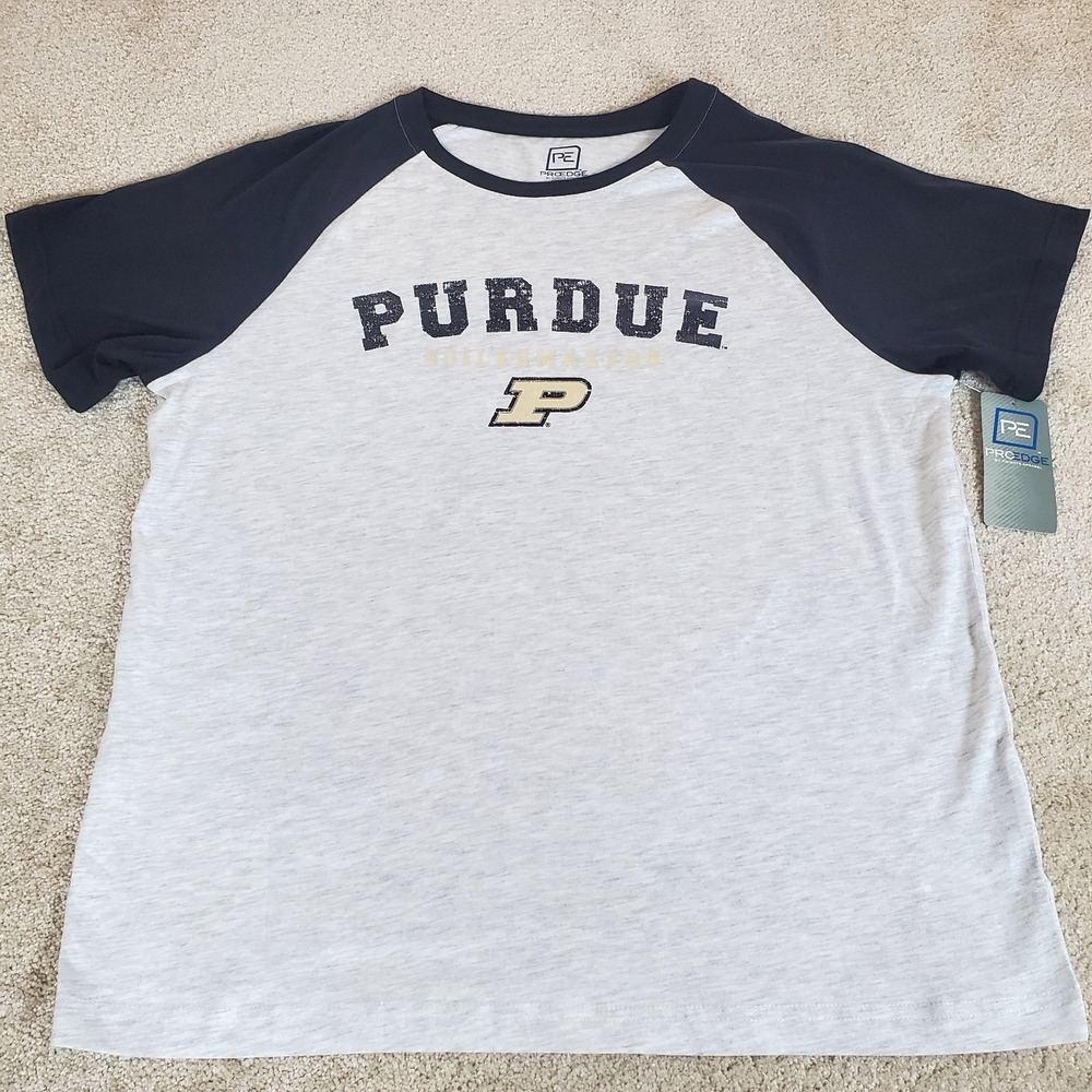 Purdue Boilermakers Men's TShirt SZ XL Short Sleeve Heather Gray Black